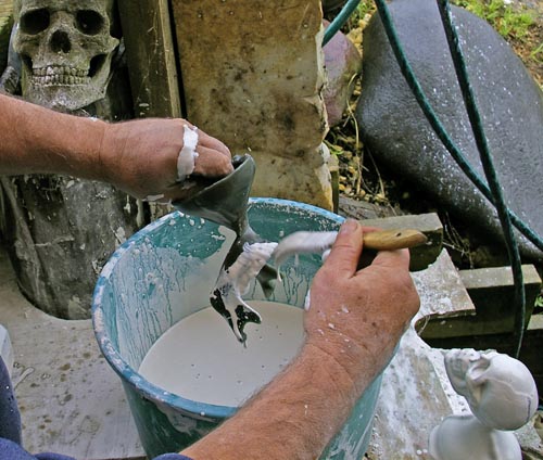 Wax Jaw for Skull Plaster Molding Wax Jaw for Skull