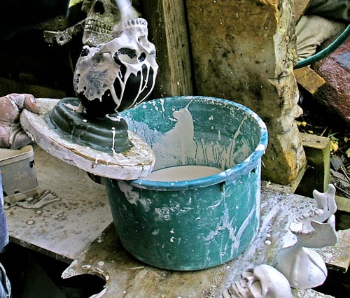 Wax Skull to Mold Wax Skull to Mold for Glass