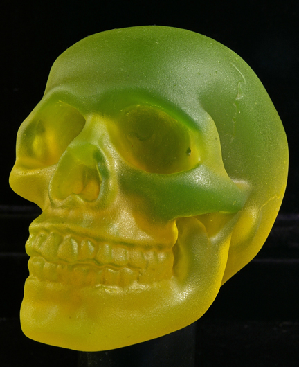 Uranium Glass Skull
